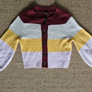 Super Cute Wild Fable Sweater Cardigan Crop Bishop Size: Small Retro vibes.